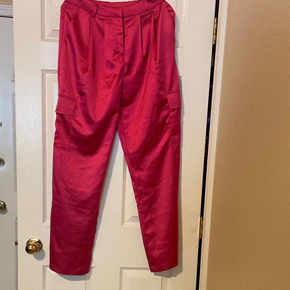 Forever 21 Bold Red Straight Leg Pants